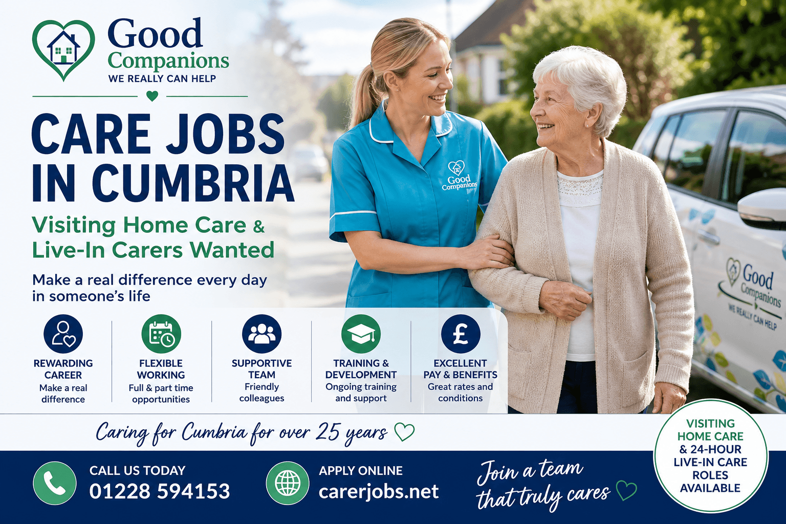 Care jobs in Cumbria
